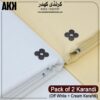 Pack of 2 Karandi ( Off White + Cream Karandi)