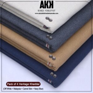 PACK OF 4 (Offwhite + Malaysia +Camel Skin+Navy Blue )