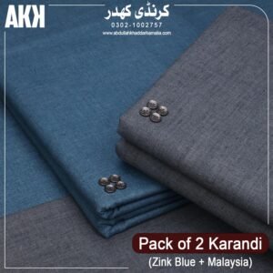 PACK OF 2 KARANDI (Zink Blue+Malaysia )