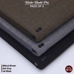 Pack Of 3 (walnut Brown+Ash Grey+Jet Black)