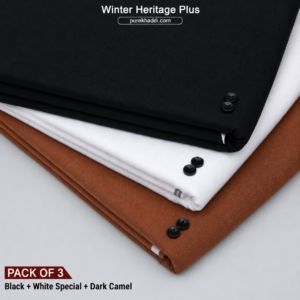PACK OF 3(Black+White Special+Dark Camel)